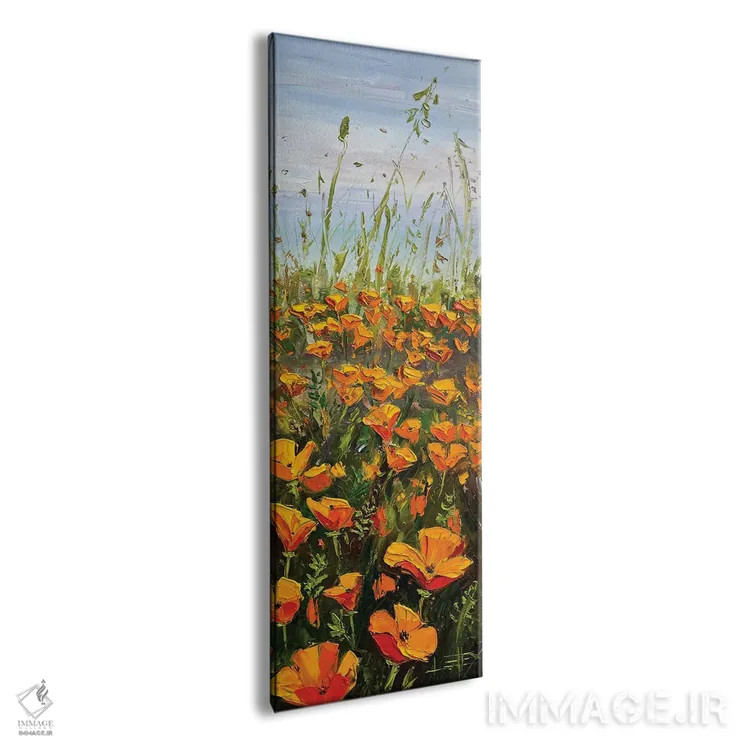 تابلو شقایقهای شاعرانه II اثر لیزا الی - نمای پرسپکتیو محصول