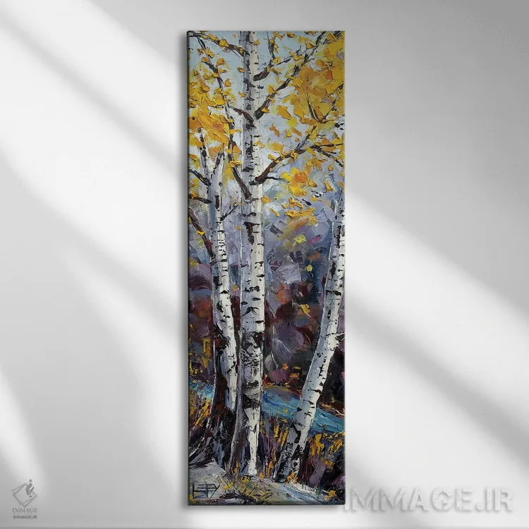 تابلو پالت پاییز اثر لیزا الی - نمای روبهرو روی دیوار