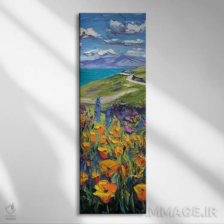تابلو شکوفایی بهاری فراوان اثر لیزا الی - نمای روبهرو روی دیوار