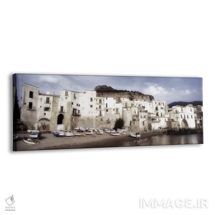 تابلو Cefalu, Palermo, Sicily, Italy,معماری ساحلی چفالو، پالرمو، سیسیل، ایتالیا اثر پانورامیک ایمجز (استودیو عکاسی عریض) - نمای پرسپکتیو محصول