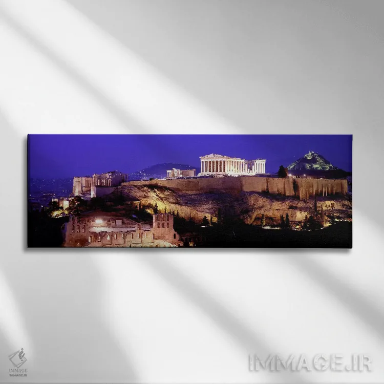 تابلو Athens, Greece,آکروپولیس، آتن، یونان اثر پانورامیک ایمجز (استودیو عکاسی عریض) - نمای روبهرو روی دیوار