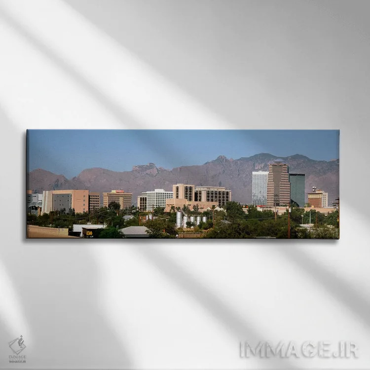 تابلو توسان، آریزونا اثر پانورامیک ایمجز (استودیو عکاسی عریض) - نمای روبهرو روی دیوار
