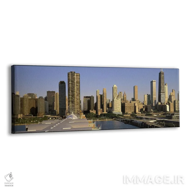 تابلو شیکاگو، ایلینوی اثر پانورامیک ایمجز (استودیو عکاسی عریض) - نمای پرسپکتیو محصول