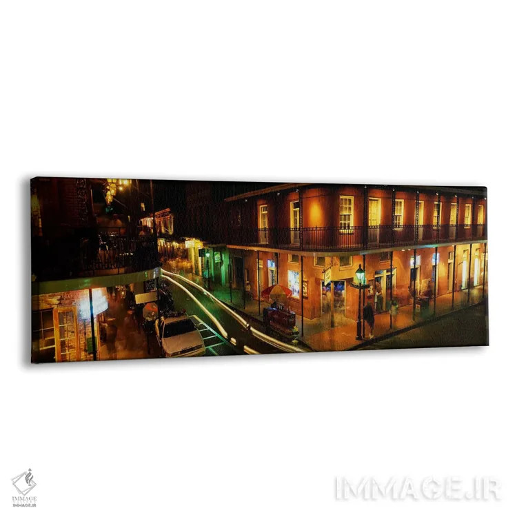 تابلو خیابان بوربون، نیواورلئان، لوئیزیانا اثر پانورامیک ایمجز (استودیو عکاسی عریض) - نمای پرسپکتیو محصول