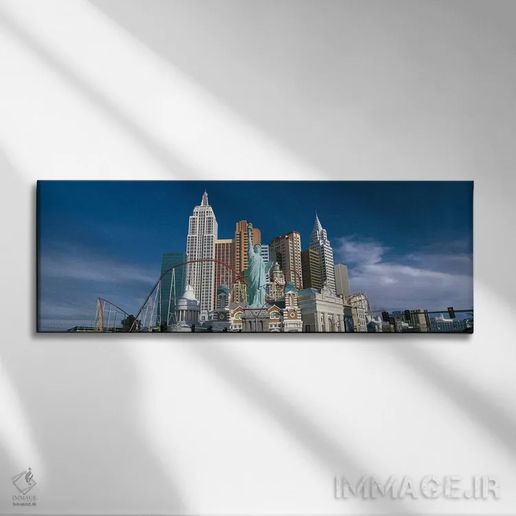 تابلو کازینو لاسوگاس، نوادا اثر پانورامیک ایمجز (استودیو عکاسی عریض) - نمای روبهرو روی دیوار