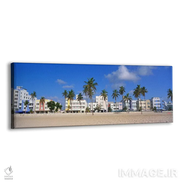 تابلو ساحل میامی، فلوریدا اثر پانورامیک ایمجز (استودیو عکاسی عریض) - نمای پرسپکتیو محصول