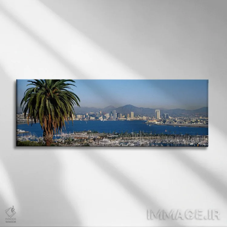 تابلو سندیگو، کالیفرنیا اثر پانورامیک ایمجز (استودیو عکاسی عریض) - نمای روبهرو روی دیوار