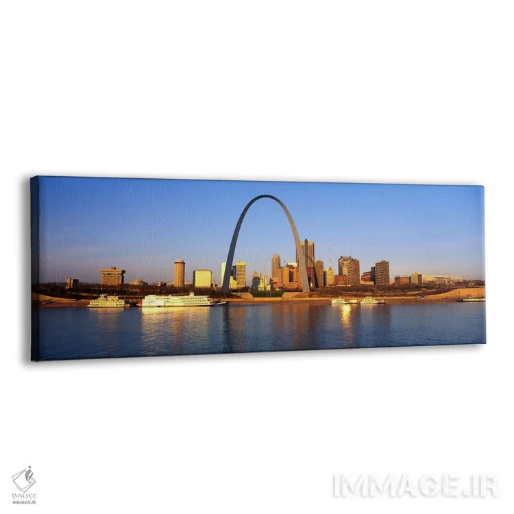 تابلو خط افق سنت لوئیس اثر پانورامیک ایمجز (استودیو عکاسی عریض) - نمای پرسپکتیو محصول