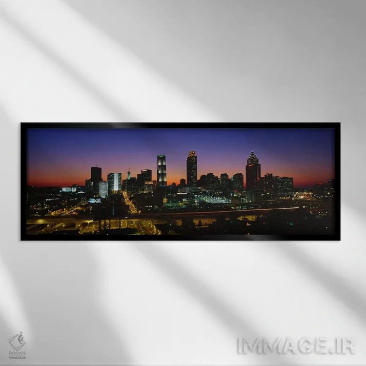 تابلو آتلانتا، جورجیا (۲) اثر پانورامیک ایمجز (استودیو عکاسی عریض) - نمای قابدار مشکی