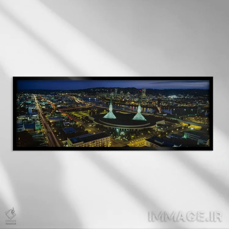 تابلو پورتلند، اورگون اثر پانورامیک ایمجز (استودیو عکاسی عریض) - نمای قابدار مشکی