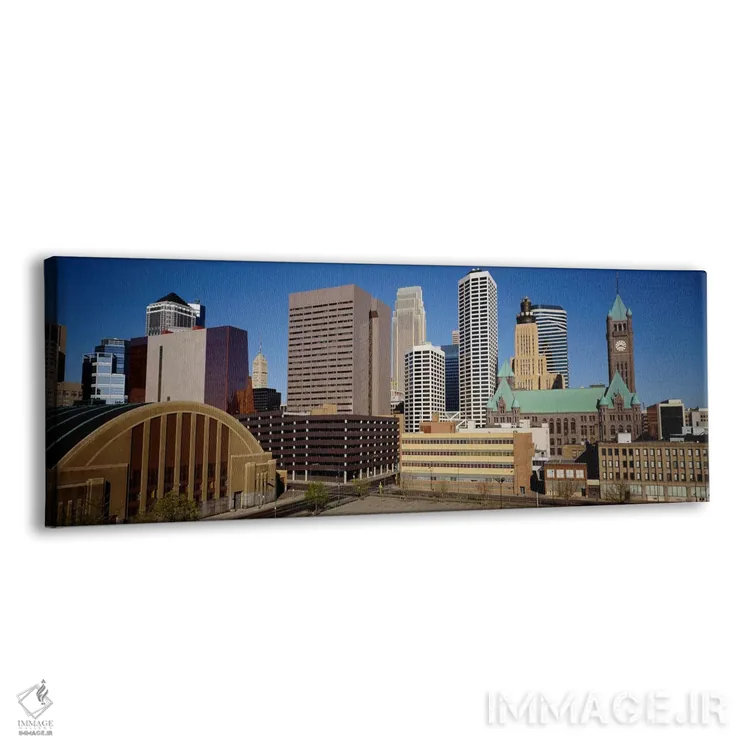 تابلو مینیاپولیس، مینهسوتا اثر پانورامیک ایمجز (استودیو عکاسی عریض) - نمای پرسپکتیو محصول