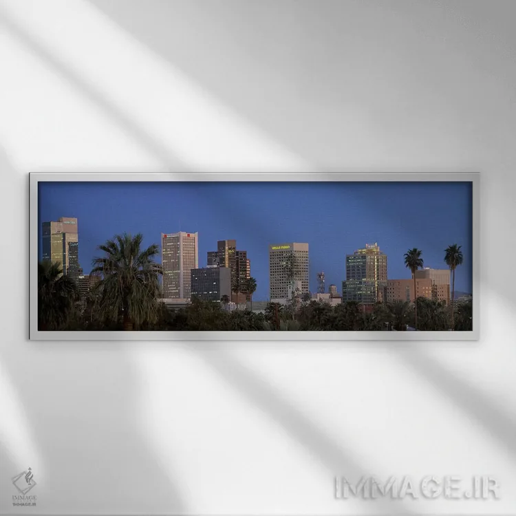 تابلو فینیکس، آریزونا اثر پانورامیک ایمجز (استودیو عکاسی عریض) - نمای قابدار سفید