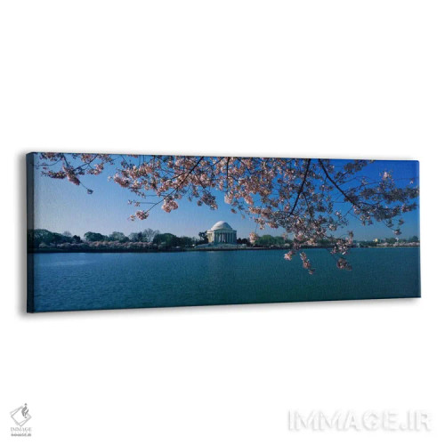 تابلو Jefferson Memorial, Potomac River, Washington DC, USA,یادمان کنار آب، یادبود جفرسون، رودخانه پوتوماک، واشنگتن دیسی، آمریکا اثر پانورامیک ایمجز (استودیو عکاسی عریض) - نمای پرسپکتیو محصول