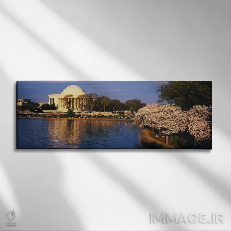 تابلو حوضچه جزر و مدی، واشنگتن دیسی اثر پانورامیک ایمجز (استودیو عکاسی عریض) - نمای روبهرو روی دیوار