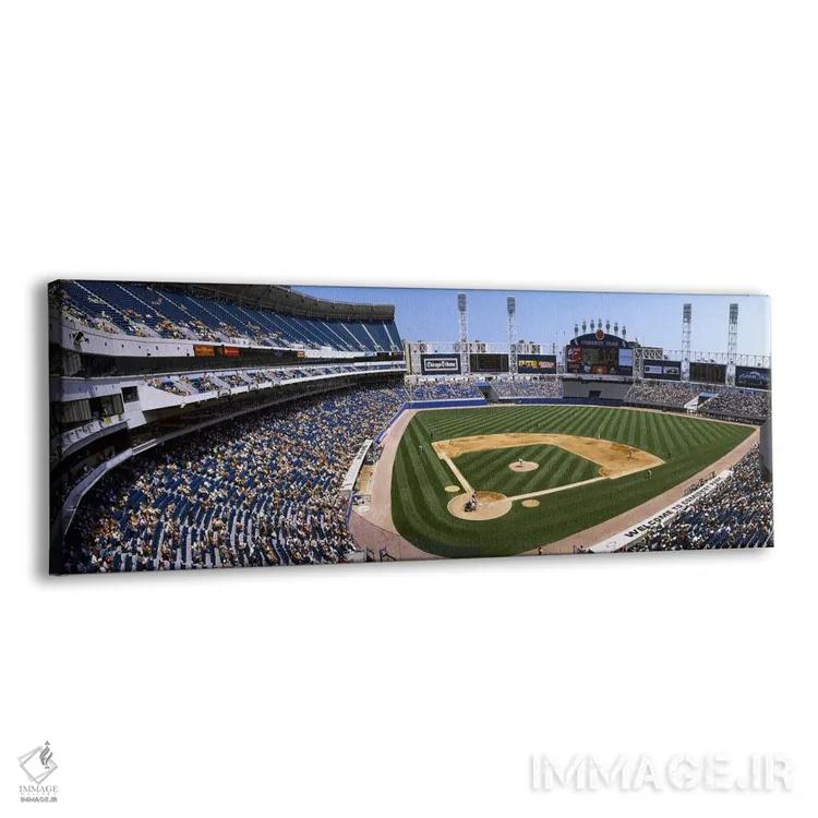 تابلو U.S. Cellular Field, Chicago, Cook County, Illinois, USA,نمای بالا از ورزشگاه بیسبال، یو اس سلولار فیلد، شیکاگو، شهرستان کوک، ایلینوی، آمریکا اثر پانورامیک ایمجز (استودیو عکاسی عریض) - نمای پرسپکتیو محصول