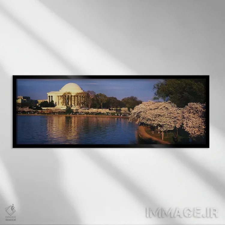 تابلو حوضچه جزر و مدی، واشنگتن دیسی اثر پانورامیک ایمجز (استودیو عکاسی عریض) - نمای قابدار مشکی