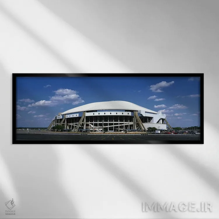 تابلو استادیوم تگزاس اثر پانورامیک ایمجز (استودیو عکاسی عریض) - نمای قابدار مشکی