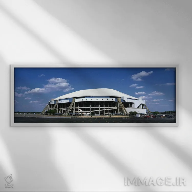 تابلو استادیوم تگزاس اثر پانورامیک ایمجز (استودیو عکاسی عریض) - نمای قابدار سفید