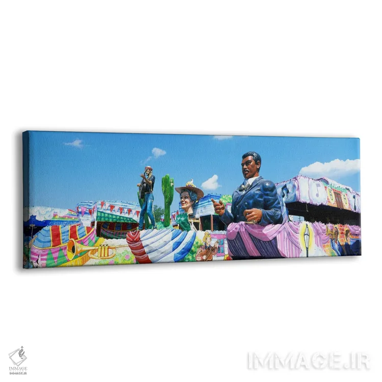 تابلو ارابههای جشن مارتی گرا اثر پانورامیک ایمجز (استودیو عکاسی عریض) - نمای پرسپکتیو محصول