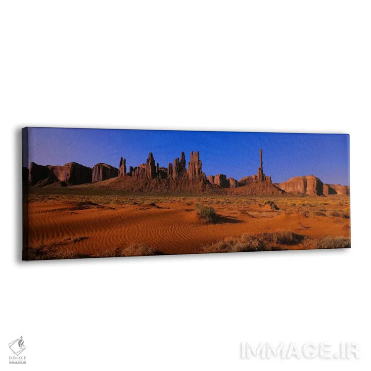 تابلو Monument Valley National Park, Arizona, USA,توتِم پول و یل-بیچل، پارک ملی دره یادبود، آریزونا، آمریکا اثر پانورامیک ایمجز (استودیو عکاسی عریض) - نمای پرسپکتیو محصول