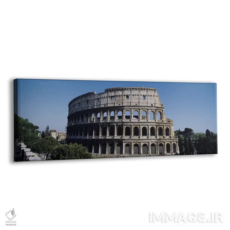 تابلو Rome, Lazio Region, Italy,کولوسئوم (آمفیتئاتر فلاویان)، رم، استان لاتزیو، ایتالیا اثر پانورامیک ایمجز (استودیو عکاسی عریض) - نمای پرسپکتیو محصول