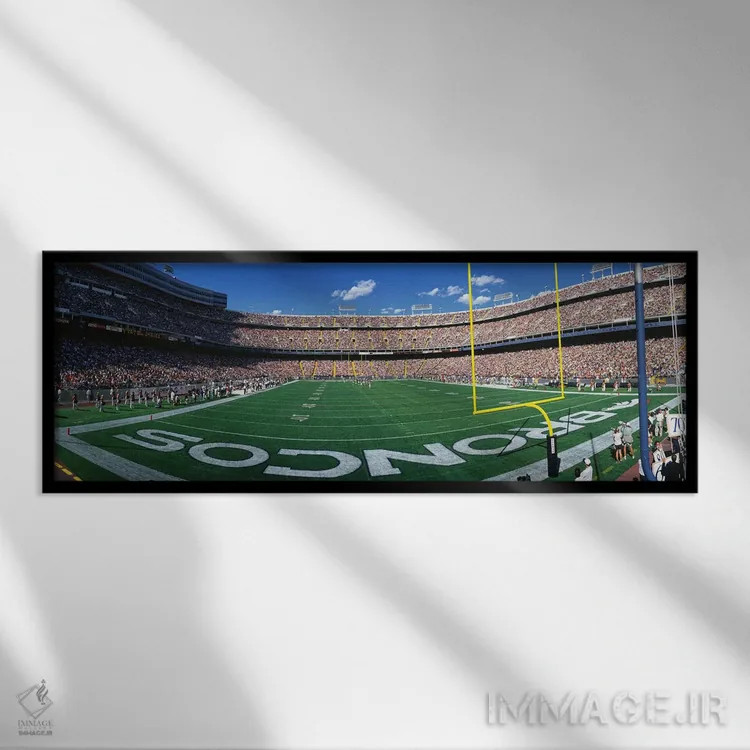 تابلو ورزشگاه مایلهای اثر پانورامیک ایمجز (استودیو عکاسی عریض) - نمای قابدار مشکی