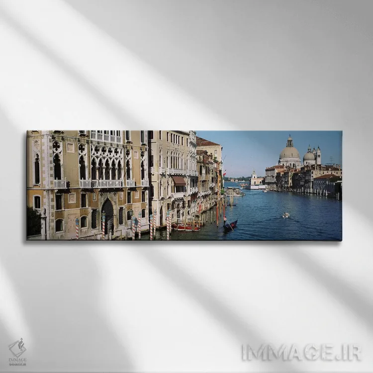 تابلو Venice, Italy,معماری تاریخی در امتداد گراند کانال، ونیز، ایتالیا اثر پانورامیک ایمجز (استودیو عکاسی عریض) - نمای روبهرو روی دیوار
