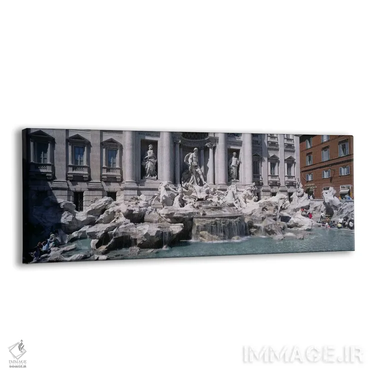 تابلو Rome, Lazio, Italy,فواره تروی، رم، لاتزیو، ایتالیا اثر پانورامیک ایمجز (استودیو عکاسی عریض) - نمای پرسپکتیو محصول