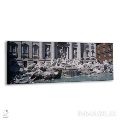 تابلو Rome, Lazio, Italy,فواره تروی، رم، لاتزیو، ایتالیا اثر پانورامیک ایمجز (استودیو عکاسی عریض) - نمای پرسپکتیو محصول