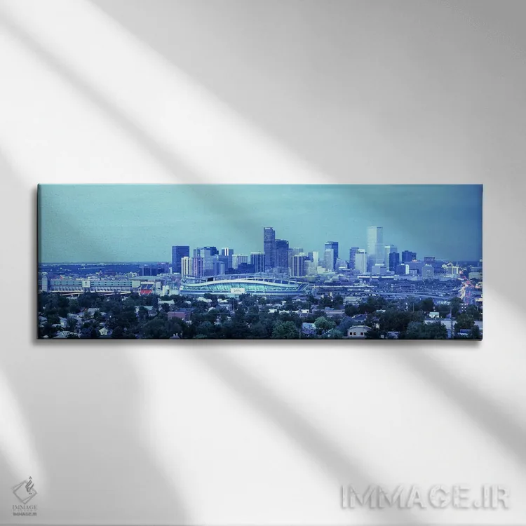 تابلو دنور، کلرادو اثر پانورامیک ایمجز (استودیو عکاسی عریض) - نمای روبهرو روی دیوار