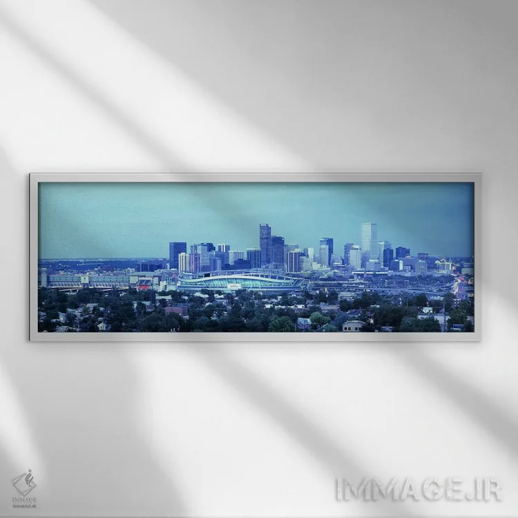 تابلو دنور، کلرادو اثر پانورامیک ایمجز (استودیو عکاسی عریض) - نمای قابدار سفید