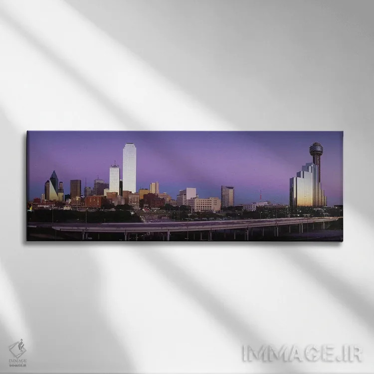 تابلو Dallas, Texas, USA,ساختمانها در یک شهر، دالاس، تگزاس، آمریکا اثر پانورامیک ایمجز (استودیو عکاسی عریض) - نمای روبهرو روی دیوار