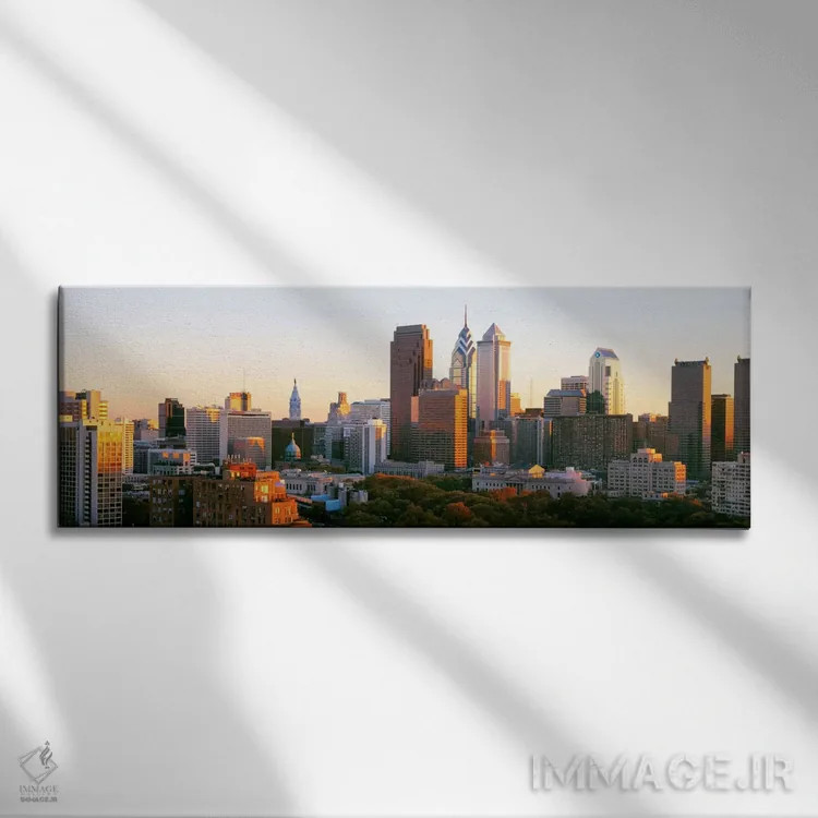 تابلو Pennsylvania, USA #4,فیلادلفیا، پنسیلوانیا، آمریکا (۴) اثر پانورامیک ایمجز (استودیو عکاسی عریض) - نمای روبهرو روی دیوار
