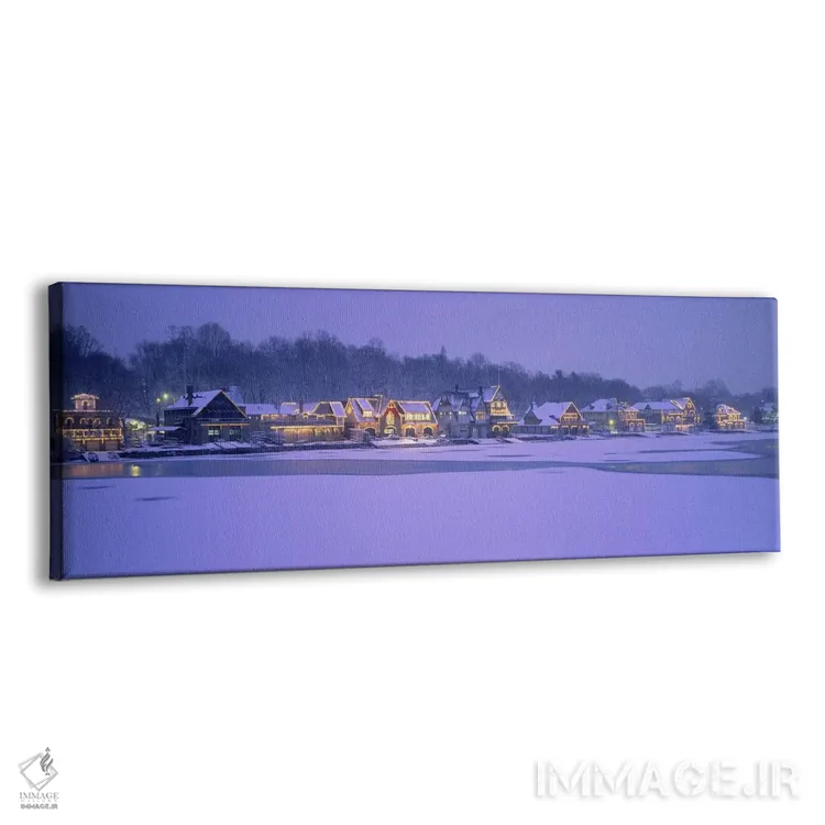 تابلو Philadelphia, Pennsylvania, USA,ساختمان مسکونی در کنار آب، فیلادلفیا، پنسیلوانیا، آمریکا اثر پانورامیک ایمجز (استودیو عکاسی عریض) - نمای پرسپکتیو محصول