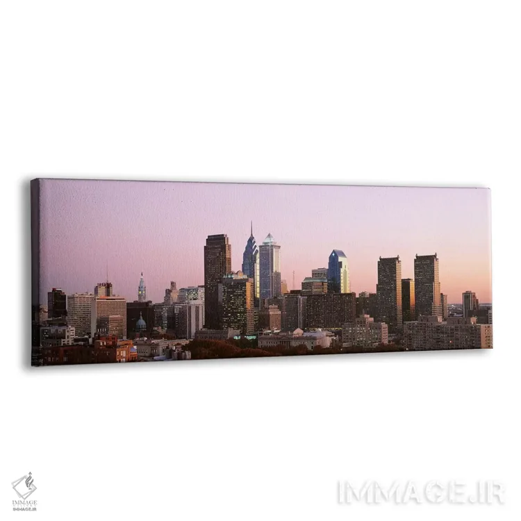 تابلو Philadelphia, Pennsylvania, USA #2,آسمانخراشها در یک شهر، فیلادلفیا، پنسیلوانیا، آمریکا (۲) اثر پانورامیک ایمجز (استودیو عکاسی عریض) - نمای پرسپکتیو محصول