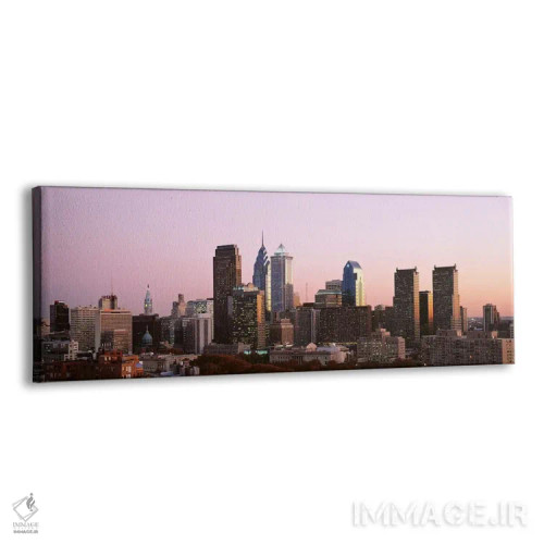 تابلو Philadelphia, Pennsylvania, USA #2,آسمانخراشها در یک شهر، فیلادلفیا، پنسیلوانیا، آمریکا (۲) اثر پانورامیک ایمجز (استودیو عکاسی عریض) - نمای پرسپکتیو محصول