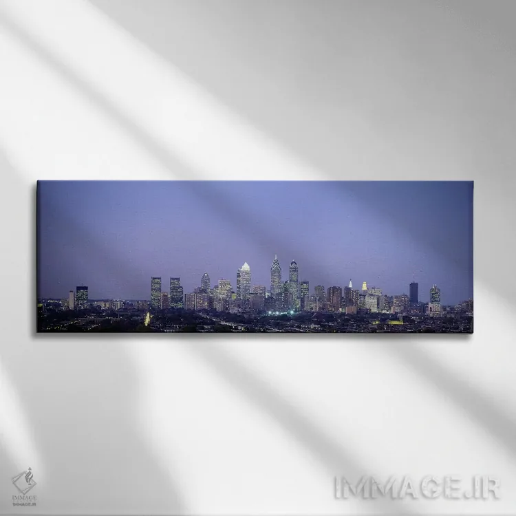تابلو Philadelphia, Pennsylvania, USA,ساختمانها در یک شهر، فیلادلفیا، پنسیلوانیا، آمریکا اثر پانورامیک ایمجز (استودیو عکاسی عریض) - نمای روبهرو روی دیوار