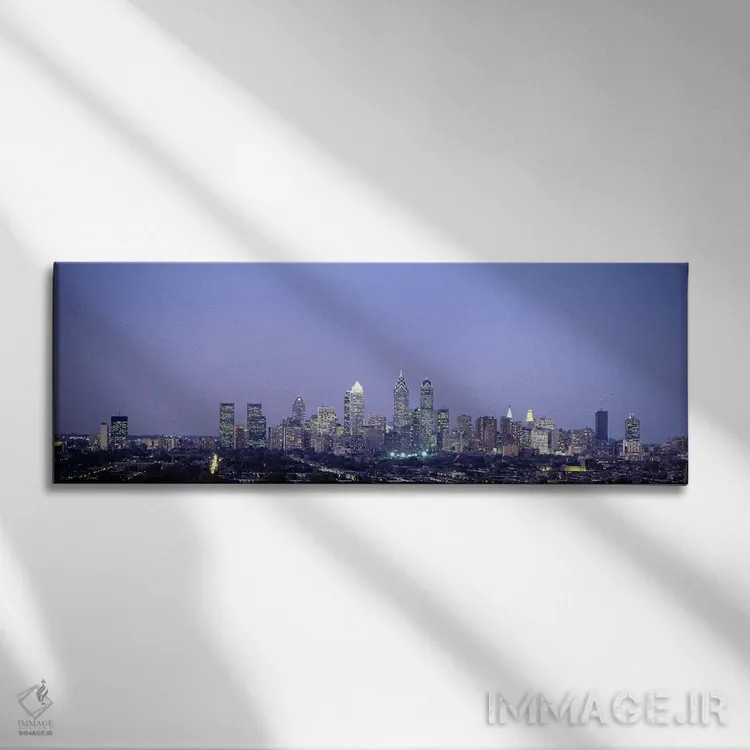 تابلو Philadelphia, Pennsylvania, USA,ساختمانها در یک شهر، فیلادلفیا، پنسیلوانیا، آمریکا اثر پانورامیک ایمجز (استودیو عکاسی عریض) - نمای روبهرو روی دیوار