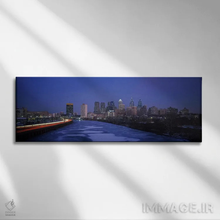 تابلو Philadelphia, Pennsylvania, USA #2,ساختمانها در یک شهر، فیلادلفیا، پنسیلوانیا، آمریکا (۲) اثر پانورامیک ایمجز (استودیو عکاسی عریض) - نمای روبهرو روی دیوار