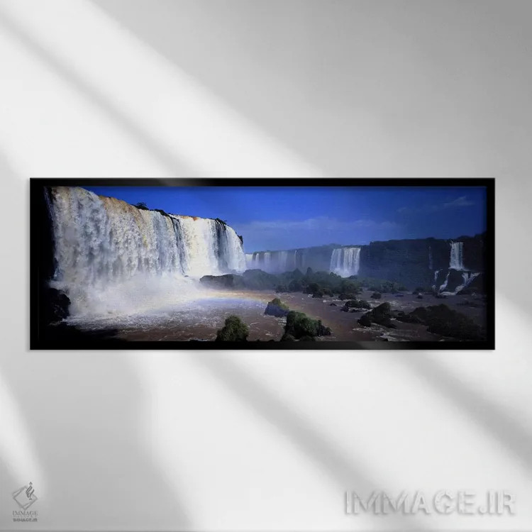 تابلو Argentina,آبشار ایگواسو، آرژانتین اثر پانورامیک ایمجز (استودیو عکاسی عریض) - نمای قابدار مشکی