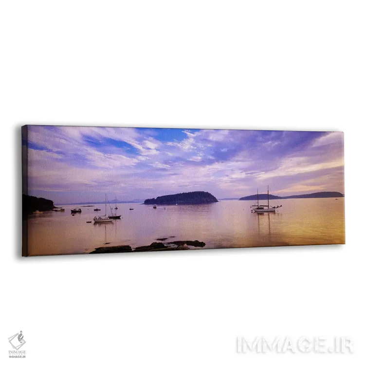 تابلو Hancock County, Maine, USA,خلیج فرنچمن در گرگ و میش، شهرستان هنکاک، مین، آمریکا اثر پانورامیک ایمجز (استودیو عکاسی عریض) - نمای پرسپکتیو محصول