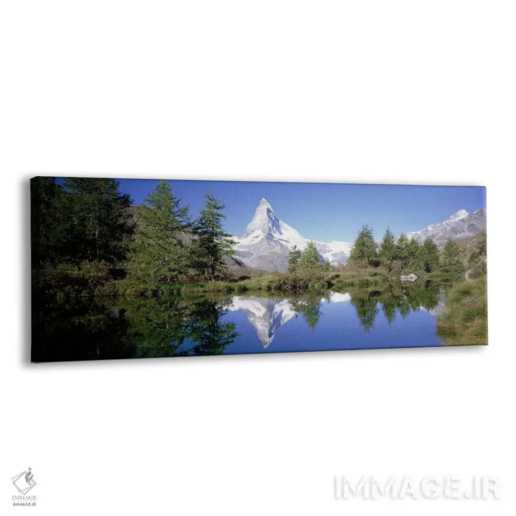 تابلو Valais, Switzerland,انعکاس ریفلزی کوه متِرهُرن، والایس، سوییس اثر پانورامیک ایمجز (استودیو عکاسی عریض) - نمای پرسپکتیو محصول