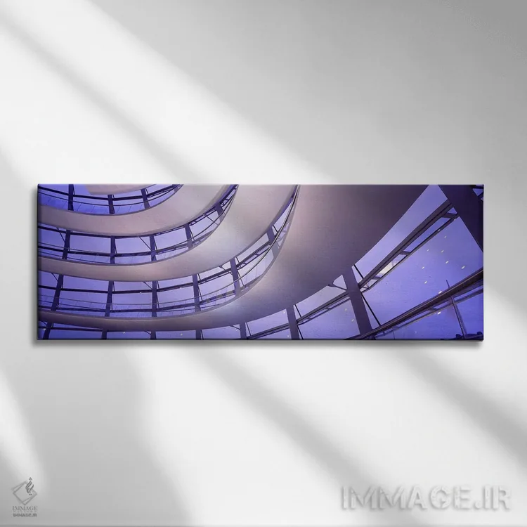 تابلو فضای داخلی رایشتاگ، برلین، آلمان اثر پانورامیک ایمجز (استودیو عکاسی عریض) - نمای روبهرو روی دیوار