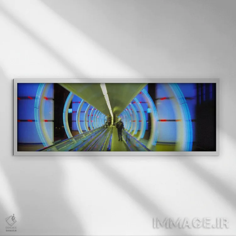 تابلو Las Vegas Nevada, USA,پلهبرقی، لاس وگاس، نوادا، آمریکا اثر پانورامیک ایمجز (استودیو عکاسی عریض) - نمای قابدار سفید