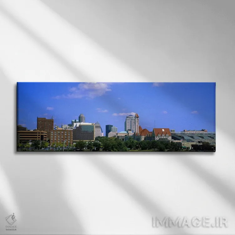 تابلو St Louis, Missouri, USA #2,ساختمانها در یک شهر، سنت لوئیس، میزوری، آمریکا (۲) اثر پانورامیک ایمجز (استودیو عکاسی عریض) - نمای روبهرو روی دیوار