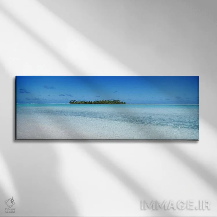 تابلو Aitutaki, Cook Islands,نمای دور از ماینا، آیتوتاکی، جزایر کوک اثر پانورامیک ایمجز (استودیو عکاسی عریض) - نمای روبهرو روی دیوار