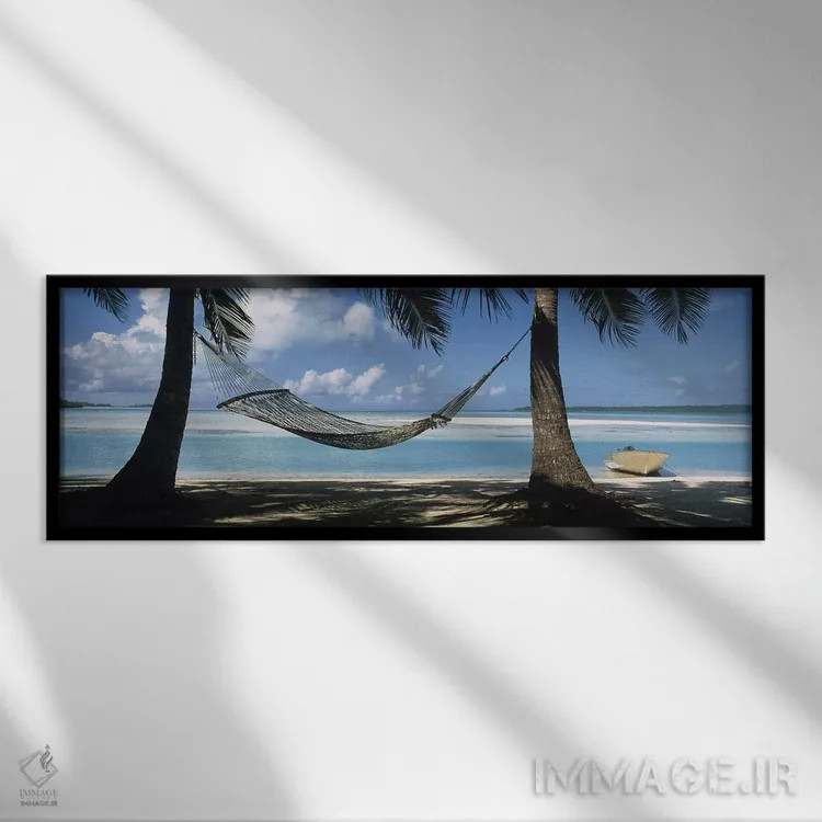 تابلو جزایر کوک، جنوب اقیانوس آرام اثر پانورامیک ایمجز (استودیو عکاسی عریض) - نمای قابدار مشکی