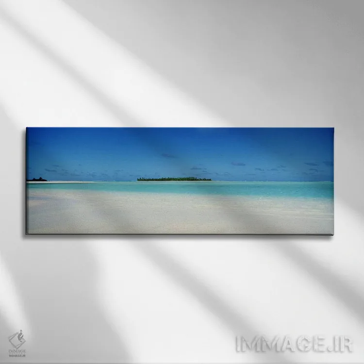 تابلو Cook Islands,منظره آرام دریا، جزایر کوک اثر پانورامیک ایمجز (استودیو عکاسی عریض) - نمای روبهرو روی دیوار