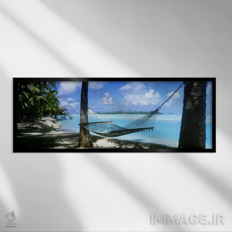 تابلو جزایر کوک، جنوب اقیانوس آرام اثر پانورامیک ایمجز (استودیو عکاسی عریض) - نمای قابدار مشکی