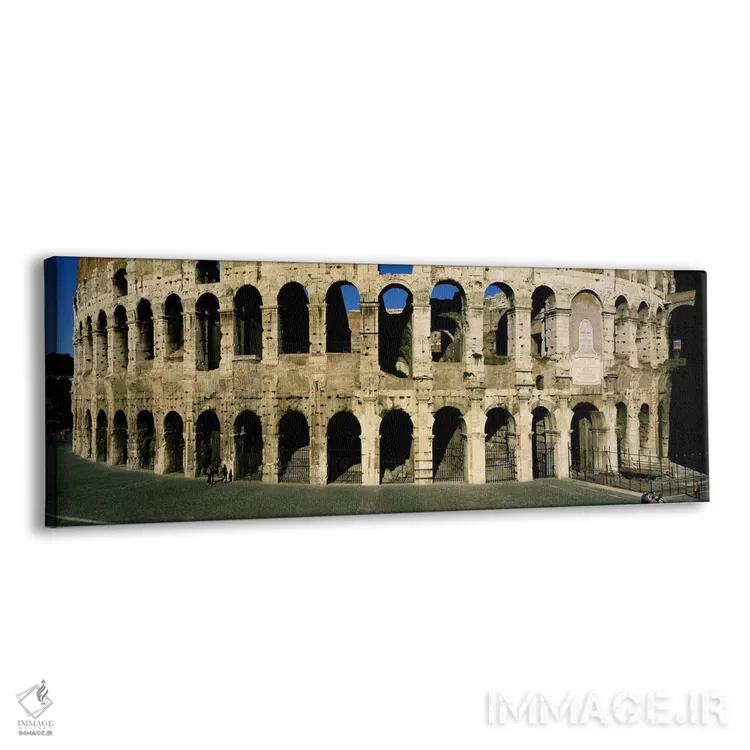 تابلو کولوسئوم رم ایتالیا اثر پانورامیک ایمجز (استودیو عکاسی عریض) - نمای پرسپکتیو محصول